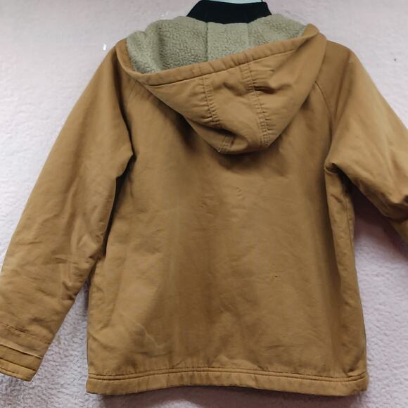 WALLS TOUGH WEAR CANVAS HOODED JACKET w/SHERPA LINING Youth Large 12-14 - Picture 13 of 13